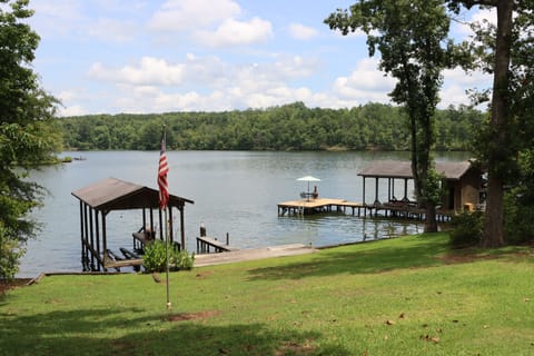 Lake Daze has beautiful lake views and two docks to use to enjoy the lake!
