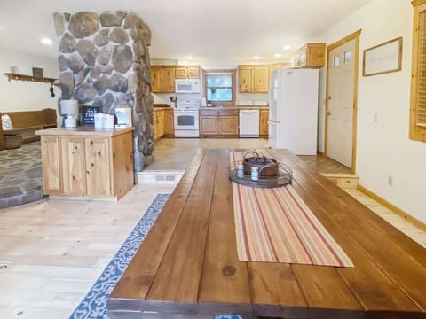 Spacious dining area.