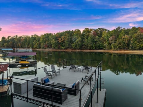 Spend your time on the top deck of the dock