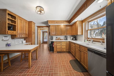 The kitchen has nearly all of the tools and utensils you need to cook for your whole group! We recently updated the appliances.The kitchen has nearly all of the tools and utensils you need to cook for your whole group! We recently updated the appliances.