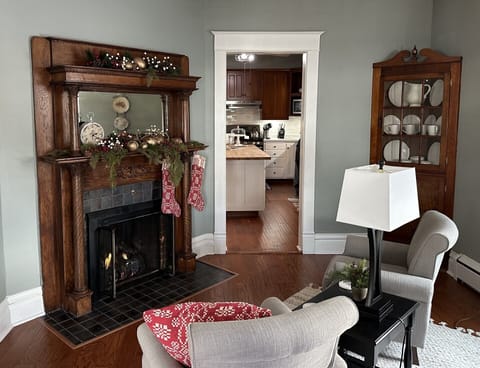 Nothing like a fire in the fireplace on a chilly morning/evening.