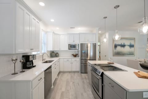 Fully stocked kitchen