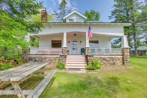 Exterior | Covered Porch | Picnic Tables | Spacious Shared Waterfront Yard