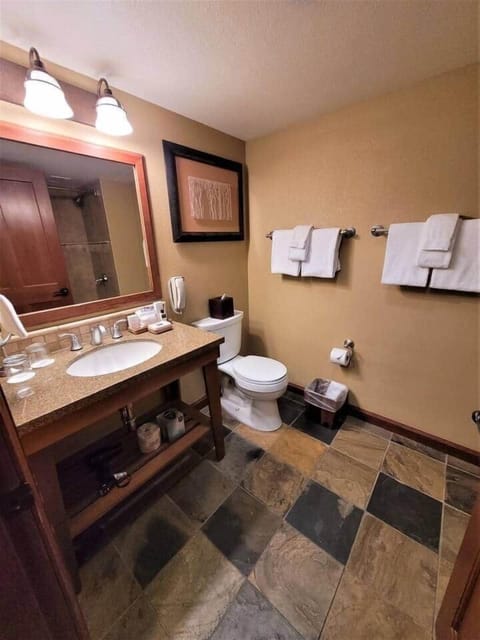 Dav's private full bath with shower/bath tub