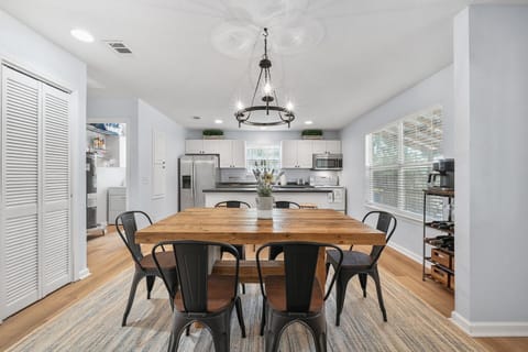 Dining table with seating for 6