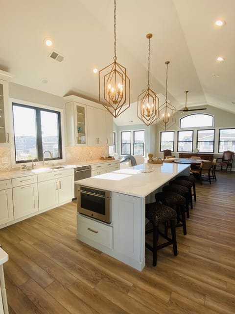 Fully equipped kitchen. 10 Ft Island to gather around. 