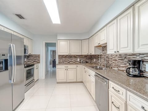 Fully stocked kitchen