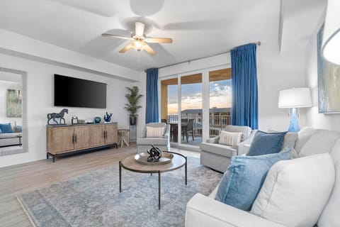 Living room area with sofa-bed