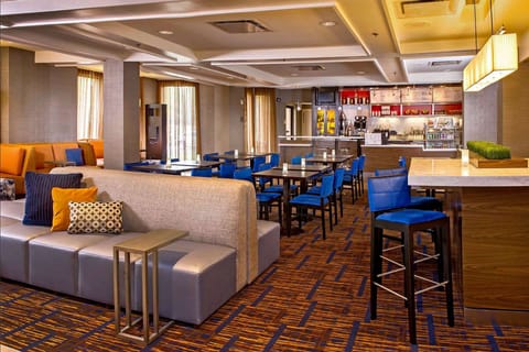 Start your day with coffee and breakfast in bright dining.