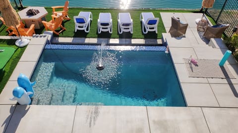 View From the Upstairs Balcony. 