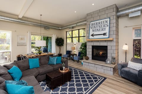 Enjoy the warmth and coziness of our gas fireplace during the cooler months of spring and fall.