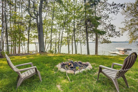 Yard | Wood-Burning Fire Pit | Picnic Table