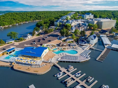 Soar above the lakefront resort and plan your perfect day.