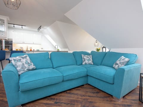 Living area | Pochin House Apartment Penthouse, St Austell