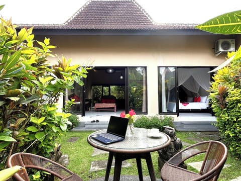 Lush garden offers shade, privacy & a serene, open-air retreat at Ambary Ubud.