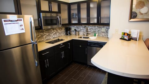 Make a quick meal in your kitchen.