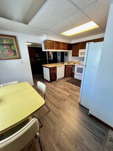 Looking at kitchen from living room