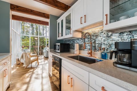 The kitchen is the heart of the home, so our goal is to make you feel as at home as possible by providing everything you may need in a fully stocked kitchen.