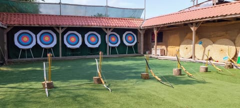 Test your Archery skills at our onsite Arena
