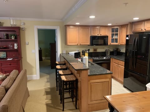 Kitchen and living area