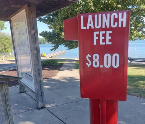 Lake Mary boat launch fee.
