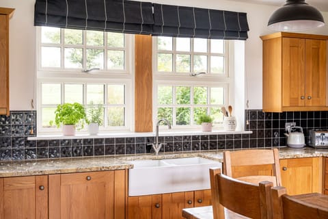The farmhouse kitchen sink at Tinkers Folly, Yorkshire