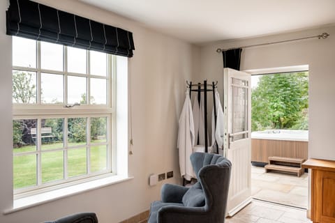 The entrance to the kitchen from the outdoor patio at Tinkers Folly, Yorkshire