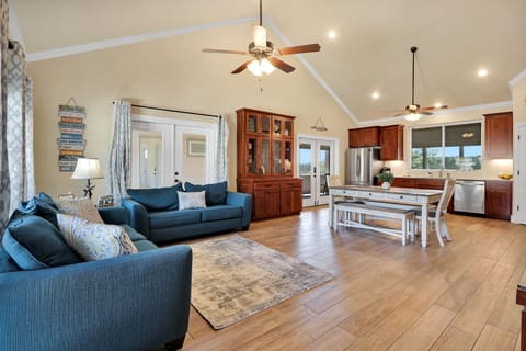 Walking into the living area from the front entry door.
