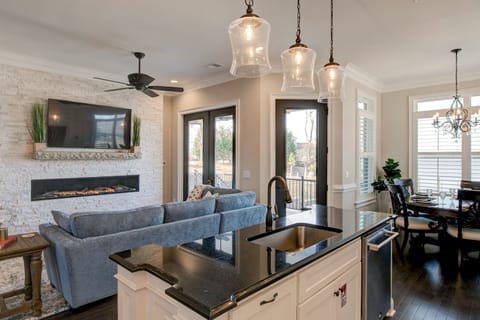 Main floor Living Room with gas fireplace 