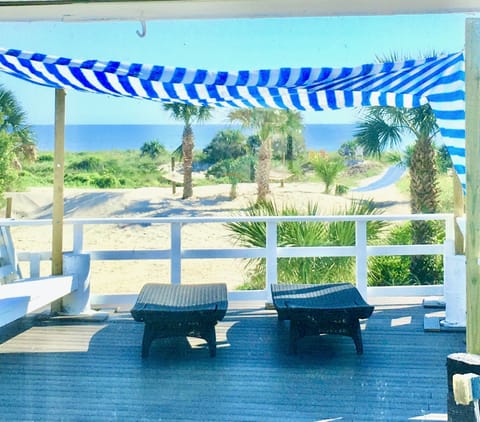 Your view from the deck:) get your coffee and watch the sunrise