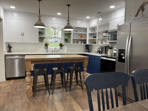Newly remodeled kitchen that is fully stocked with everything you need to cook. 