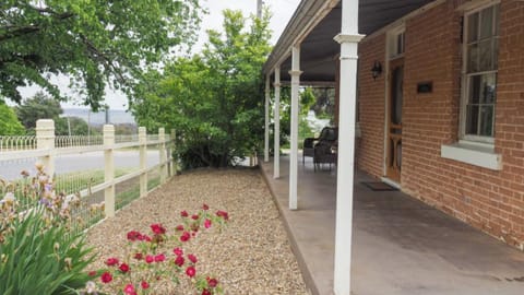 Wrap around verandah with seating and views to the Gorge where the sun sets