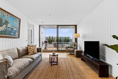 Living opens to the balcony and sea breezes