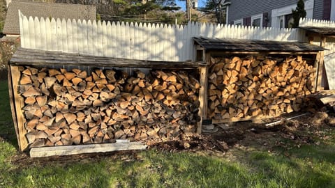 Wood stockpile