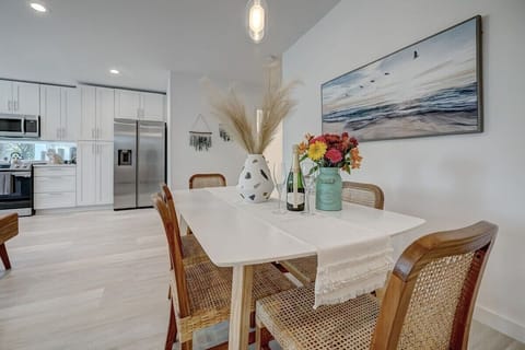 This modern dining room will transform any meal into a great experience!