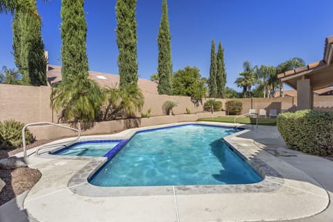 Newly resurfaced heated pool and spa. Perfect for year round swimming.