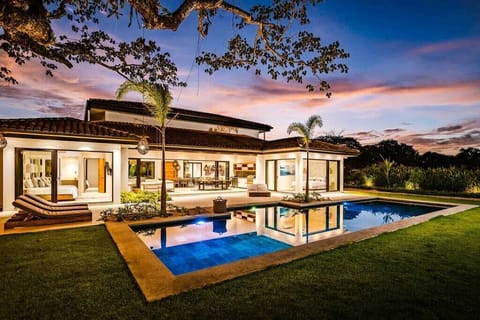Back yard at sunset