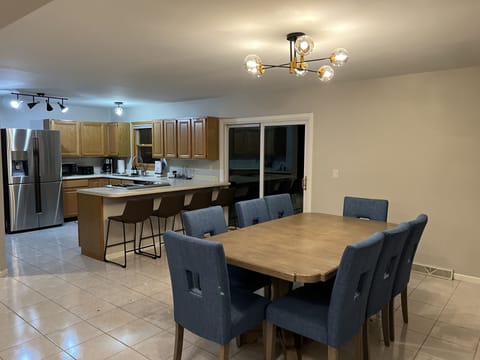 Kitchen and dining room