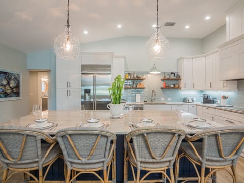 Kitchen island with seating