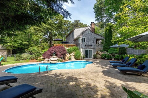 Private large outdoor area with in ground pool