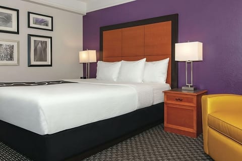 Stretch out and relax with warm lighting and soft pillows.