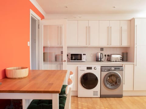 Property, Furniture, Cabinetry, Laundry Room, Clothes Dryer, Washing Machine, Kitchen Appliance, Kitchen, Home Appliance, Wood