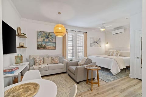 Living area with sleeper sofa