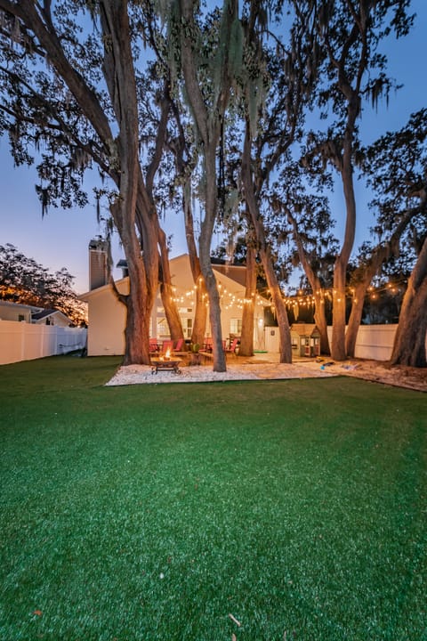 Back Yard at Sunset, Fire Pit