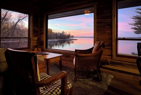 Amazing view from inside the cabin!
