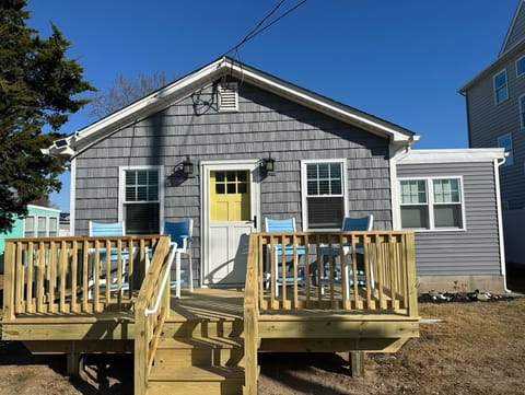 Enjoy your morning coffee with a view of the bay on the front deck!