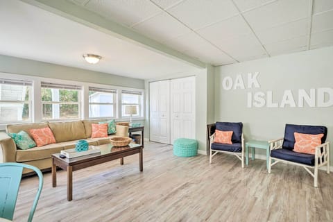 Oak Island Vacation Rental | 2BR | 1BA | Step-Free Access | 960 Sq Ft