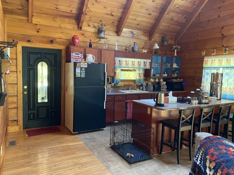 Indoor dining is at the counter