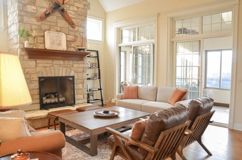 Space for the whole family to gather, with beautiful sunset views