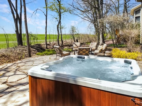 At the end of the day, have a soak or relax by the firepit